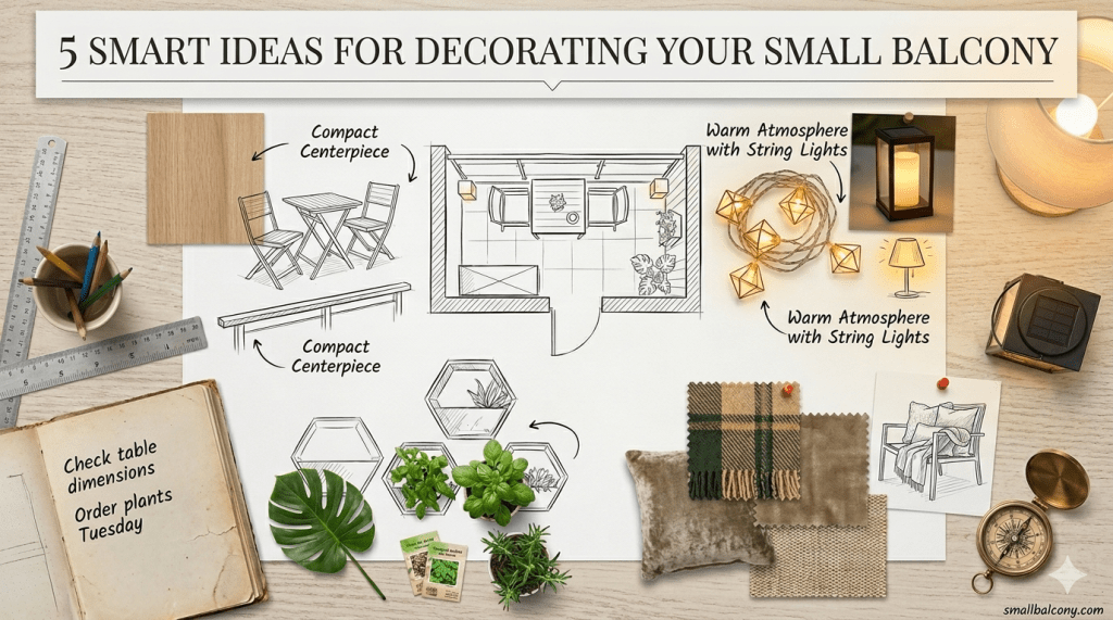 5 Simple Ways to Turn Your Small Balcony Into a Cozy&nbsp;Retreat